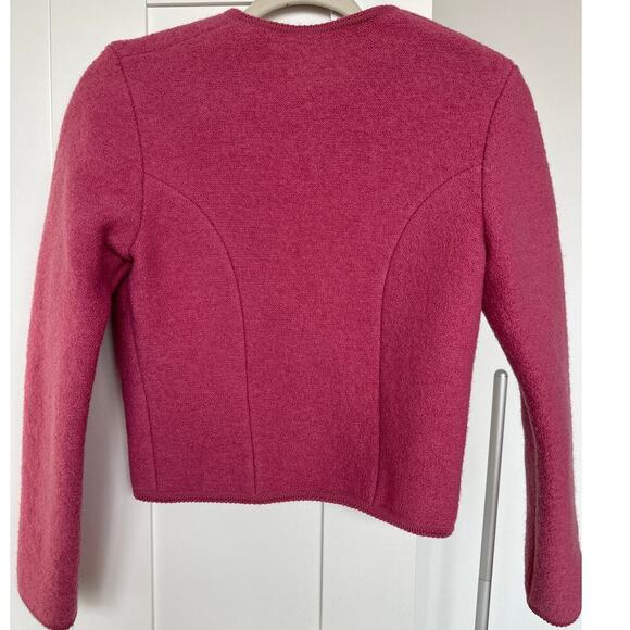 Geiger Vintage 80's/90's Women's Pink Boiled Wool Jacket, Size EU 36,US 4-6, EUC - Picture 6 of 9